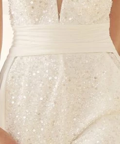 Sequin Sleeveless Wedding Jumpsuit By Nox Anabel JE926