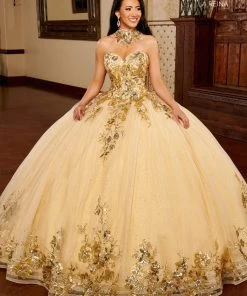 Quinceañera Sequin Strapless Quinceanera Dress By Mary's Bridal MQ2158