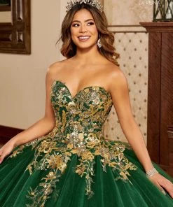 Quinceañera Sequin Strapless Quinceanera Dress By Mary's Bridal MQ2158