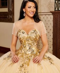 Quinceañera Sequin Strapless Quinceanera Dress By Mary's Bridal MQ2158