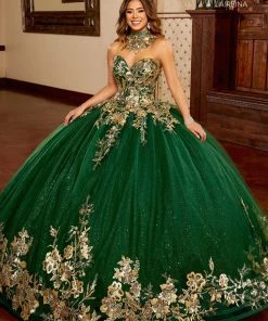 Quinceañera Sequin Strapless Quinceanera Dress By Mary's Bridal MQ2158