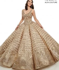 Mary's Bridal Sequin V-Neck Quinceanera Dress By Alta Couture MQ3040