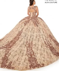 Mary's Bridal Quinceañera Sequin V-Neck Quinceanera Dress By Alta Couture MQ3057