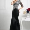Sequined Asymmetric Trumpet Dress By Cinderella Divine 8789 Prom