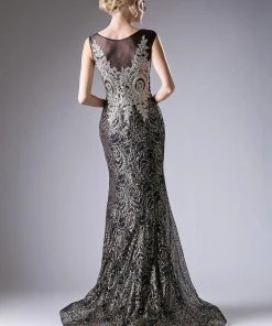 Prom Beaded Illusion Mermaid Gown By Cinderella Divine 8933