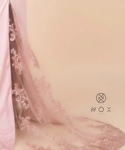 Sequined Lace Trumpet Dress With Sheer Train By Nox Anabel E276 Prom 25 Sequined Lace Trumpet Dress With Sheer Train By Nox Anabel E276 Prom