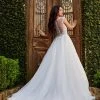 Mary's Bridal Couture Damour Collection Wedding Dresses Sheer Back Bridal Gown By Mary's Bridal MB4101