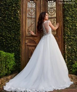 Mary's Bridal Couture Damour Collection Wedding Dresses Sheer Back Bridal Gown By Mary's Bridal MB4101