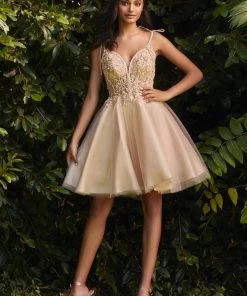 Short Applique Tulle Dress By Cinderella Divine CD0188 Prom 14 Short Applique Tulle Dress By Cinderella Divine CD0188 Prom