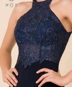 Prom Short Bodycon Halter Dress With Beaded Appliques By Nox Anabel E697 17 Prom Short Bodycon Halter Dress With Beaded Appliques By Nox Anabel E697