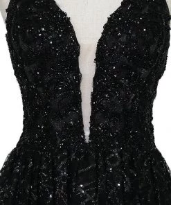 Short Deep Sweetheart Glitter Dress By Calla Collection Prom