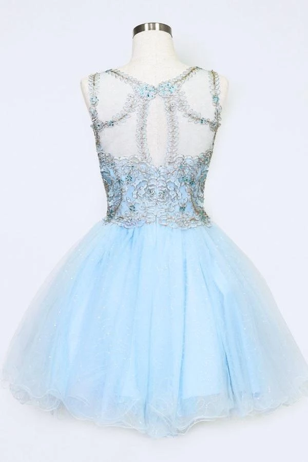 Short Embroidered Dress With Sequin Tulle Skirt By Calla Collection 10 Short Embroidered Dress With Sequin Tulle Skirt By Calla Collection