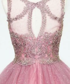 Short Embroidered Dress With Sequin Tulle Skirt By Calla Collection 18 Short Embroidered Dress With Sequin Tulle Skirt By Calla Collection