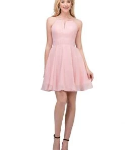 Short Halter Dress With Keyhole Neckline By Star Box 17293 Prom 11 Short Halter Dress With Keyhole Neckline By Star Box 17293 Prom