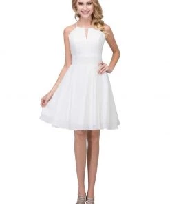 Short Halter Dress With Keyhole Neckline By Star Box 17293 Prom 15 Short Halter Dress With Keyhole Neckline By Star Box 17293 Prom