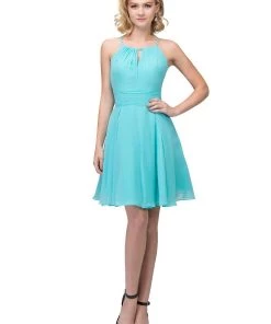 Short Halter Dress With Keyhole Neckline By Star Box 17293 Prom 14 Short Halter Dress With Keyhole Neckline By Star Box 17293 Prom