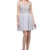 Short Illusion Dress With Beaded Bodice By Star Box 17253 Prom