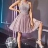 Prom Short Lace Appliqued Dress By Cinderella Divine UJ0119