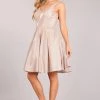 Short Metallic Glitter V-Neck Dress By Cinderella Couture 1 Short Metallic Glitter V-Neck Dress By Cinderella Couture