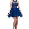 Short Mock Two Piece Dress With Ruffled Skirt By Star Box 6417 Prom