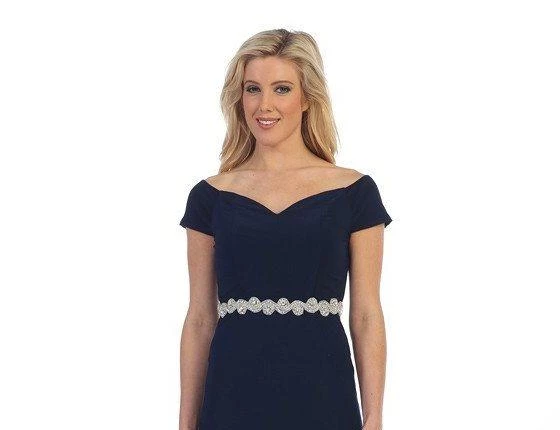 Short Off The Shoulder Dress With Jeweled Waistband By Celavie 6292-S 9 Short Off The Shoulder Dress With Jeweled Waistband By Celavie 6292-S