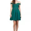 Starbox Short Off The Shoulder Dress With Lace Bodice By Star Box 81015 Prom