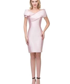 Short Off The Shoulder Dress With Short Sleeves By Star Box 17281