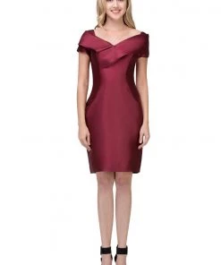 Short Off The Shoulder Dress With Short Sleeves By Star Box 17281