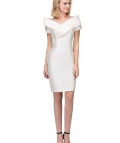Short Off The Shoulder Dress With Short Sleeves By Star Box 17281