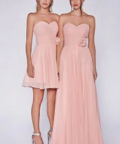 Short Pleated Dress With Corset Back By Cinderella Divine CJ216S Prom 16 Short Pleated Dress With Corset Back By Cinderella Divine CJ216S Prom