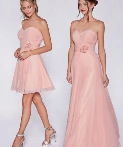 Short Pleated Dress With Corset Back By Cinderella Divine CJ216S Prom 17 Short Pleated Dress With Corset Back By Cinderella Divine CJ216S Prom