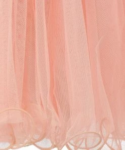 Short Ruffled Dress With Lace Bodice By Cinderella Couture 5010