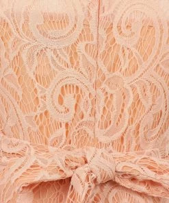 Short Ruffled Dress With Lace Bodice By Cinderella Couture 5010