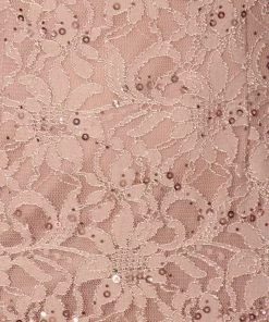 Short Sleeveless Lace Dress With Cape By Celavie 6365