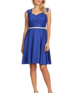 Prom Short Sweetheart Dress With Sequin Lace Bodice By Celavie 6376 18 Prom Short Sweetheart Dress With Sequin Lace Bodice By Celavie 6376