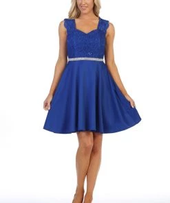 Prom Short Sweetheart Dress With Sequin Lace Bodice By Celavie 6376 16 Prom Short Sweetheart Dress With Sequin Lace Bodice By Celavie 6376