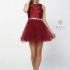 Short Tulle Dress With Embroidered Bodice By Nox Anabel 6252 1 Short Tulle Dress With Embroidered Bodice By Nox Anabel 6252
