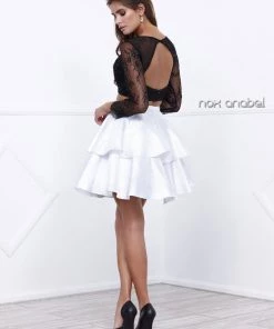 Short Two Piece Dress With Lace Top By Nox Anabel 6290 Prom 13 Short Two Piece Dress With Lace Top By Nox Anabel 6290 Prom