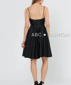 Short V-Neck Wrap Dress With Shorts By Poly USA 8544