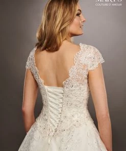 Mary's Bridal Couture Damour Collection Wedding Dresses Shoulder Sleeve Wedding Dress By Mary's Bridal 6401