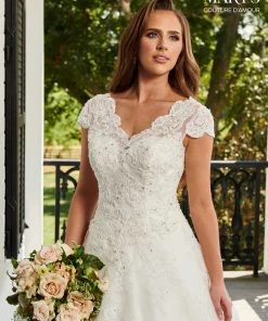 Mary's Bridal Couture Damour Collection Wedding Dresses Shoulder Sleeve Wedding Dress By Mary's Bridal 6401