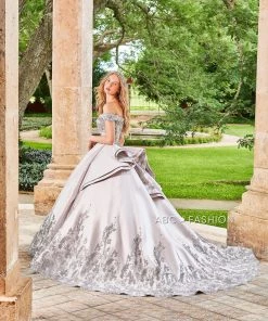 Ragazza Fashion Silver Quinceanera Dress By Ragazza DV71-571