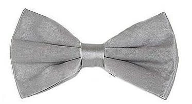 Vesuvio Napoli Silver Silk Bow Ties Men 3 Vesuvio Napoli Silver Silk Bow Ties Men
