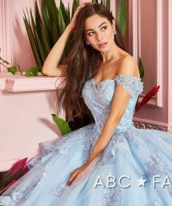 Forever Quince By Ragazza Fashion Sky Blue Off Shoulder Ball Gown By Forever Quince FQ835 16 Forever Quince By Ragazza Fashion Sky Blue Off Shoulder Ball Gown By Forever Quince FQ835