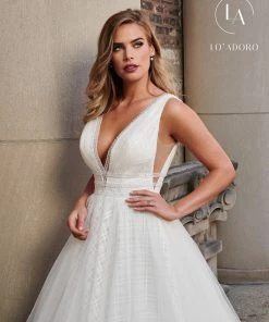 Lo Adoro By Mary's Bridal Sleeveless A-Line Bridal Gown By Mary's Bridal M704 Wedding Dresses