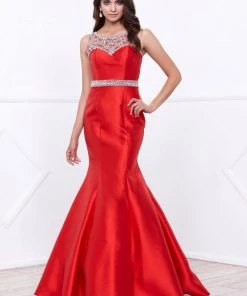 Prom Sleeveless Beaded Mermaid Dress By Nox Anabel 8299