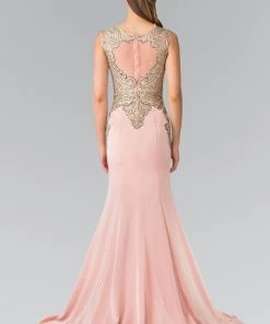 Prom Sleeveless Embroidered Illusion Gown By Elizabeth K GL1461 21 Prom Sleeveless Embroidered Illusion Gown By Elizabeth K GL1461