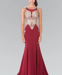 Prom Sleeveless Embroidered Illusion Gown By Elizabeth K GL1461 17 Prom Sleeveless Embroidered Illusion Gown By Elizabeth K GL1461