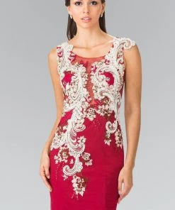 Prom Sleeveless Embroidered Mermaid Dress By Elizabeth K GL2318