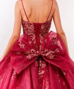 Sleeveless Glitter Ball Gown By Elizabeth K GL1927